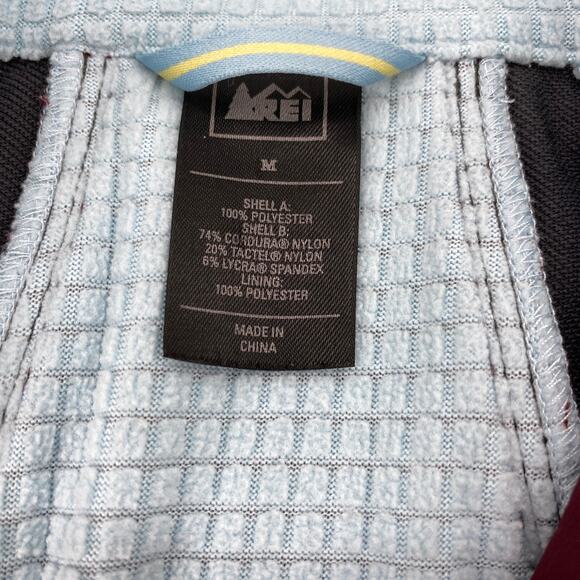 REI Women's Jacket Size M Maroon Full Zip Mid Weight Windproof Jacket - Picture 3 of 5